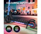 Electric Scooter 130W 16KM/H LED Light Folding Portable Riding Commuter Blue