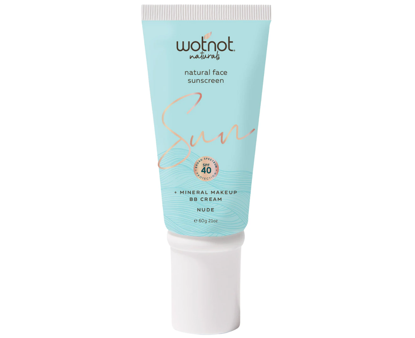 Wotnot 40 SPF Natural Face Sunscreen, BB Cream & Mineral Makeup Nude (60 g)