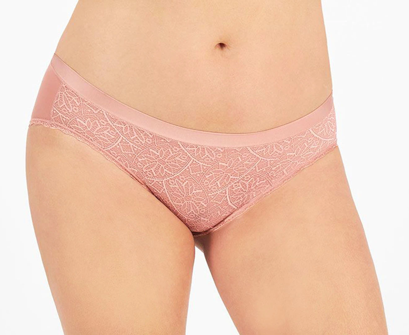 Berlei Women's Barely There Lace Bikini Briefs - Dusty Pink