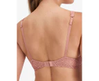 Berlei Women's Barely There Lace Contour Bra - Dusty Pink