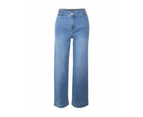Forcast Women's Joelene Wide Leg Jeans - Blue