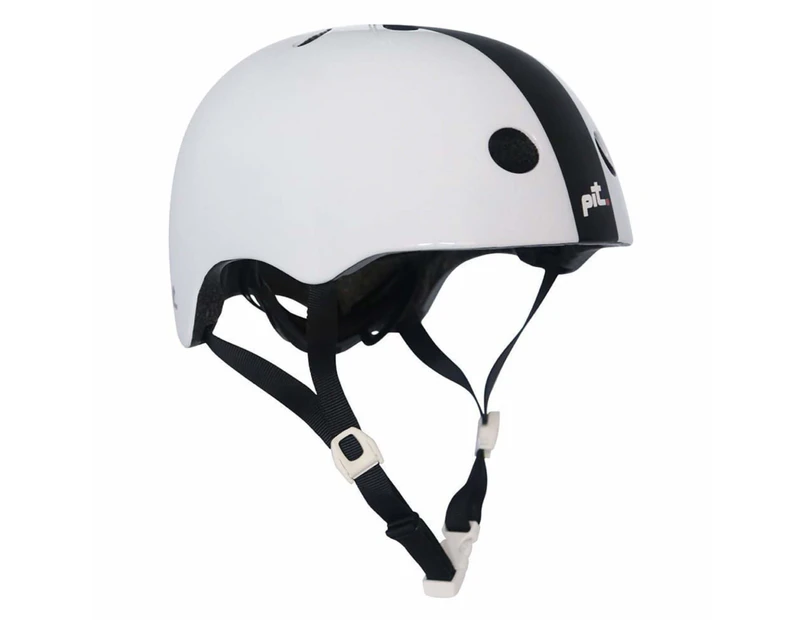 Pit Bicycle/Bike/Sports Helmet Large/X-Large Fits 58-62cm Gloss White/Matte BLK