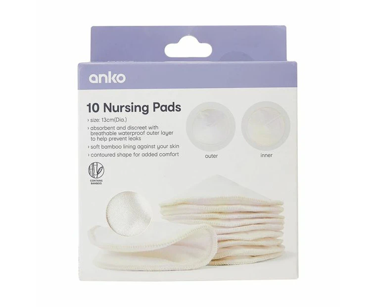 Nursing Pads, 10 Pack - Anko