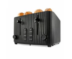 4 Slice Toaster, Black - Anko