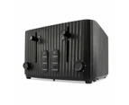 4 Slice Toaster, Black - Anko