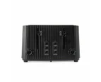 4 Slice Toaster, Black - Anko