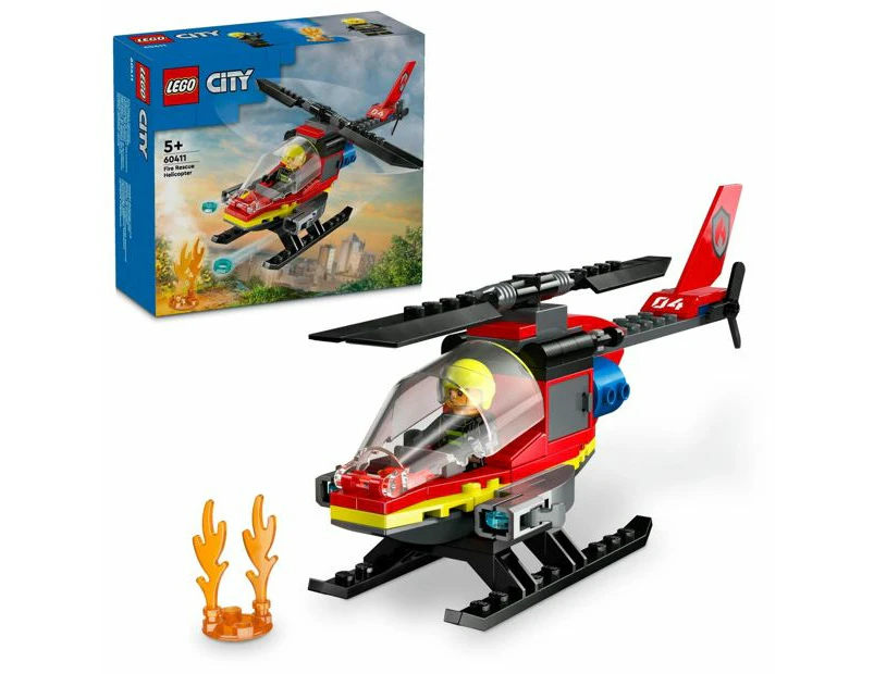 LEGO City Fire Rescue Helicopter 60411