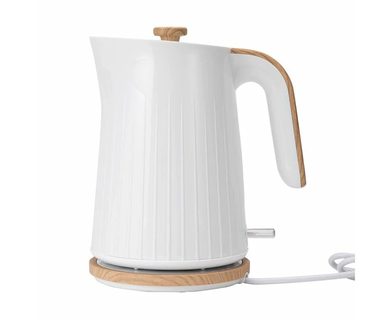 White Wood Kettle, 1.7L - Anko