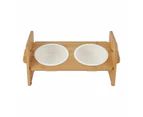 Pet Bowl Twin Bamboo - Anko