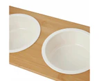 Pet Bowl Twin Bamboo - Anko