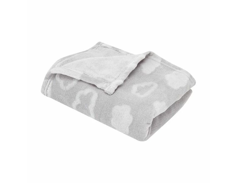 Coral Fleece Blanket - Anko - Grey