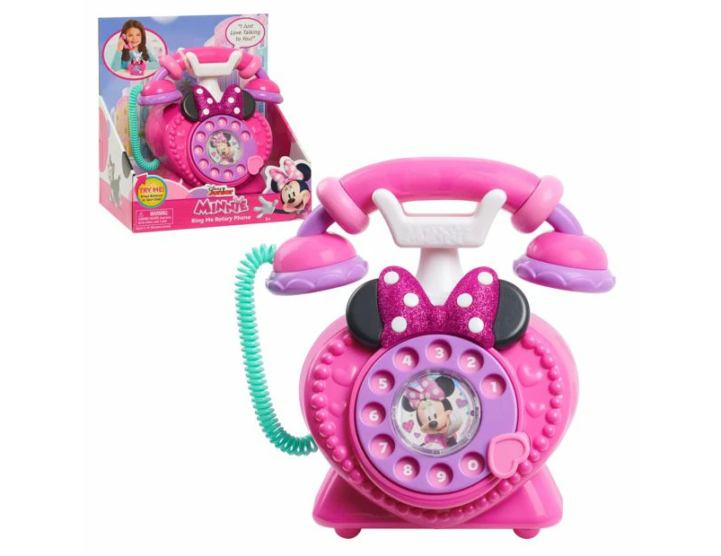 Disney Junior Minnie Mouse Ring Me Rotary Phone - Pink