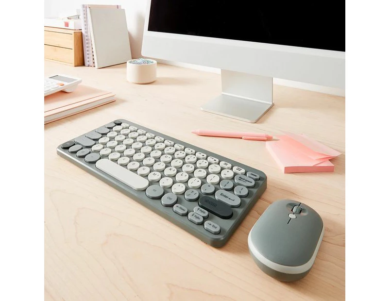 Wireless Keyboard & Mouse - Anko - Grey