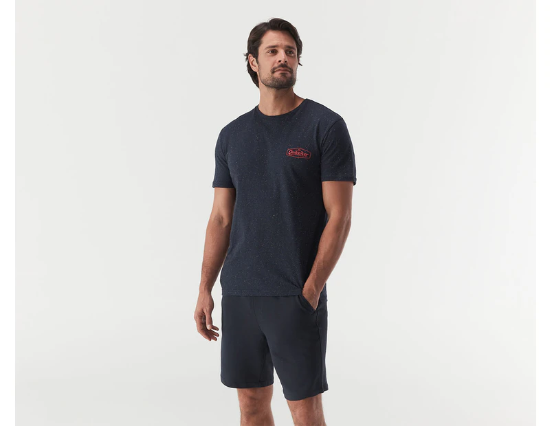 Quiksilver Men's Familiar Place Tee / T-Shirt / Tshirt - Navy