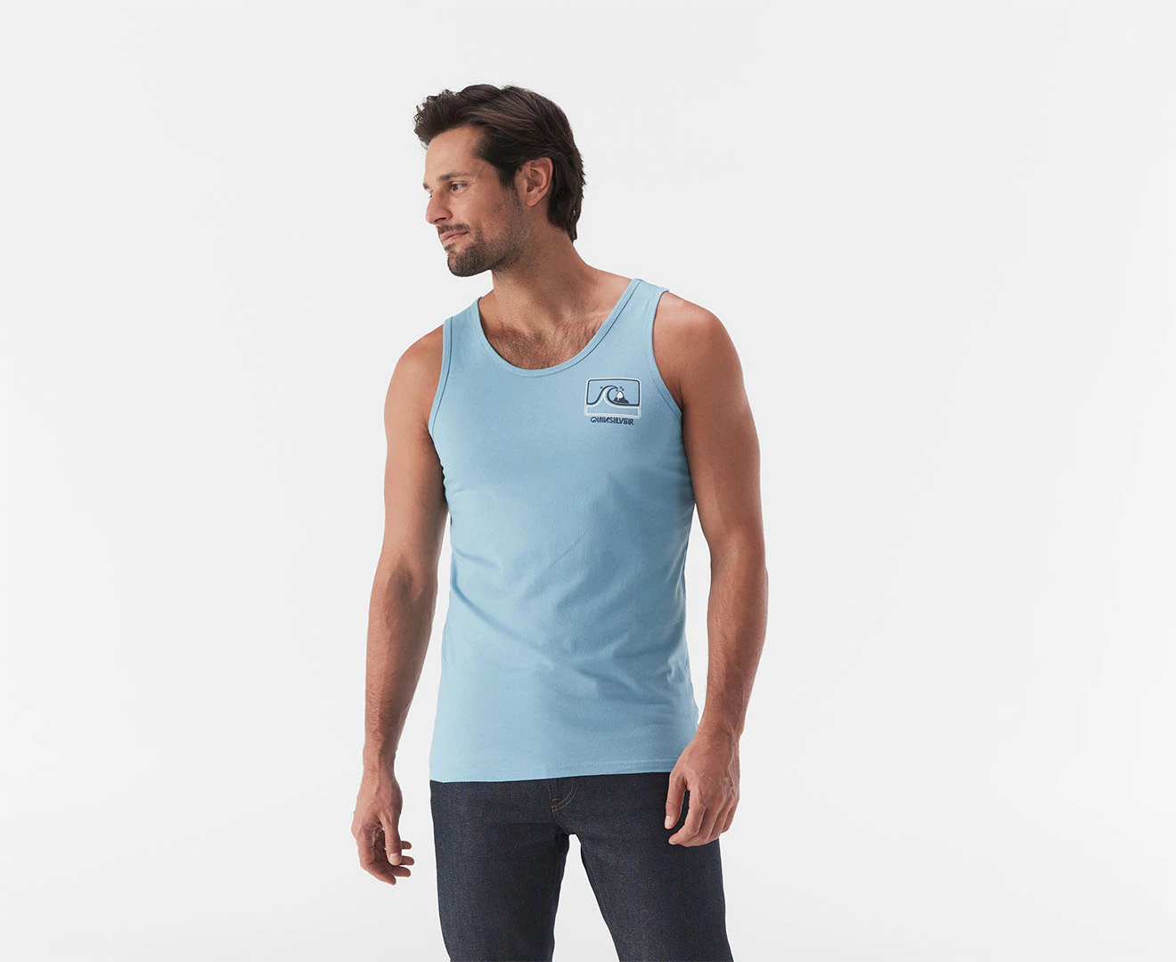 Quiksilver Men's Keep On Tank Top - Delphinium Blue