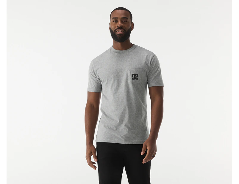 DC Men's Star Pocket Tee / T-Shirt / Tshirt - Heather Grey