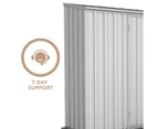 Absco Sheds 3.00mW x 0.78mD x 1.95mH Zincalume Economy Garden Shed - Double Door