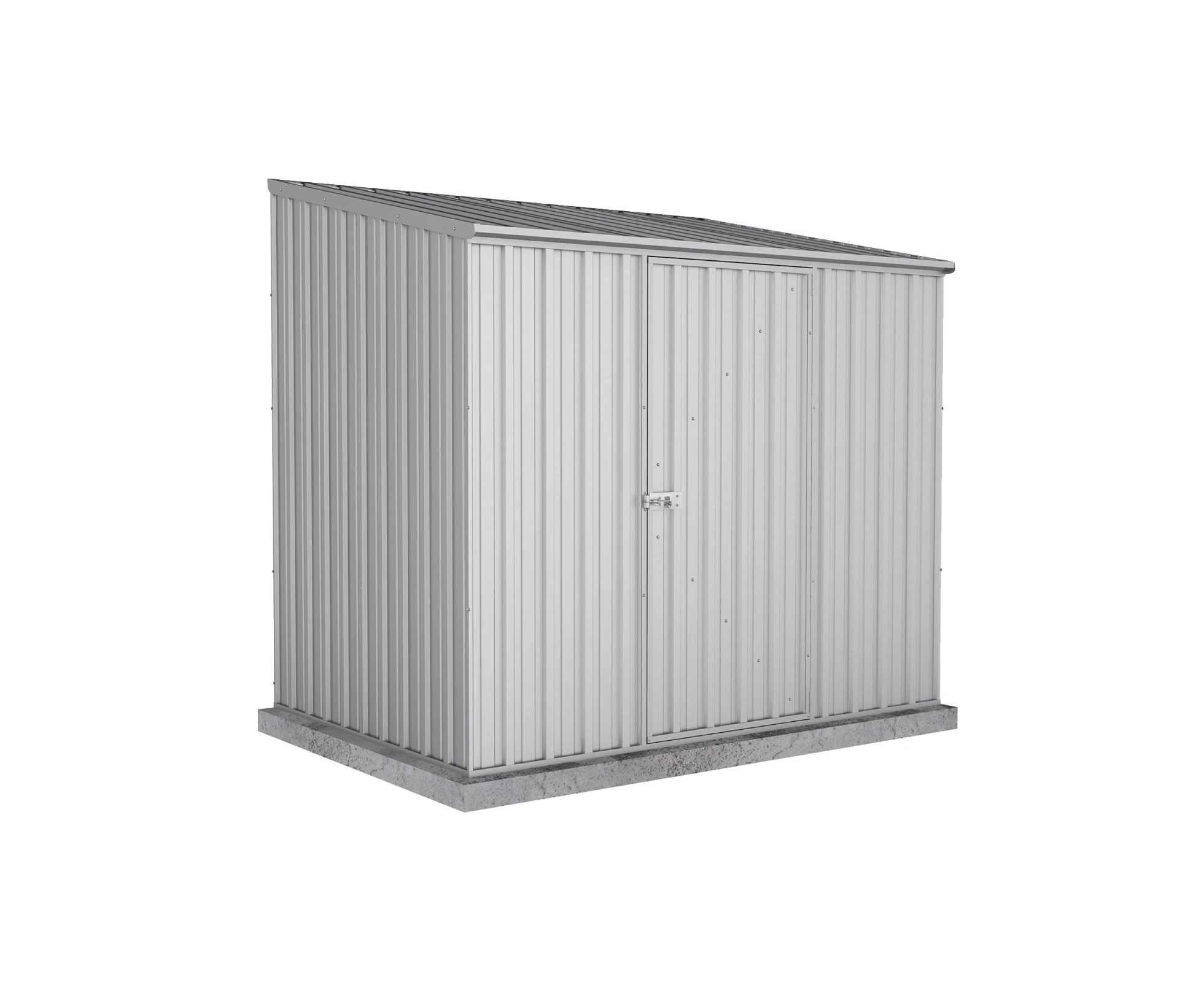 Absco Sheds 2.26mW x 1.52mD x 2.08mH Zincalume Economy Garden Shed - Single Door