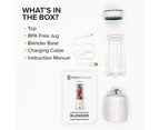 KoreJetPulse Portable Blender - 400mL USB-Rechargeable Mini Blender for Shakes and Smoothies | Portable Smoothie Blender with Sharp Blades | Travel Blender