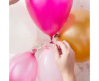100PCS Latex Balloons in 25 Colours 10inch for Birthdays Weddings & Parties - Deep Rose
