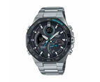 Casio Edifice Sport Bluetooth Solar Multifunction Gent's Watch Model Eds 48bss 10atm Stainless Steel Case And Bracelet Black Dial