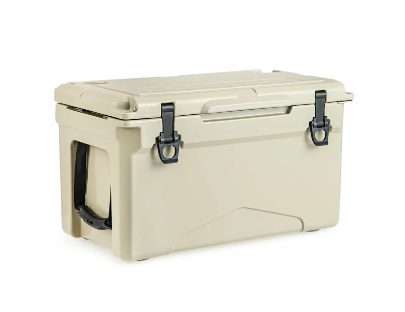 Costway 28L Hard Ice Chest Portable Cooler Box Insulated w/Bottle Opener&Cup Holders Beach Fishing Picnic