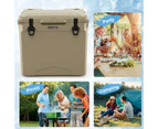 Costway 40L Portable Ice Chest Hard Cooler Box Insulated w/Bottle Opener&Cup Holder for Drink BBQ Picnic Fishing