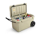 Costway 71L Portable Ice Chest Hard Cooler Box Insulated w/Handles for Drink BBQ Picnic Fishing