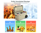 Costway 71L Portable Ice Chest Hard Cooler Box Insulated w/Handles for Drink BBQ Picnic Fishing