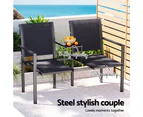 Gardeon Outdoor Garden Bench Seat Chair Table Loveseat Patio Furniture Park