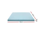 Giselle 10cm Double Memory Foam Topper Mattress Toppers Gel