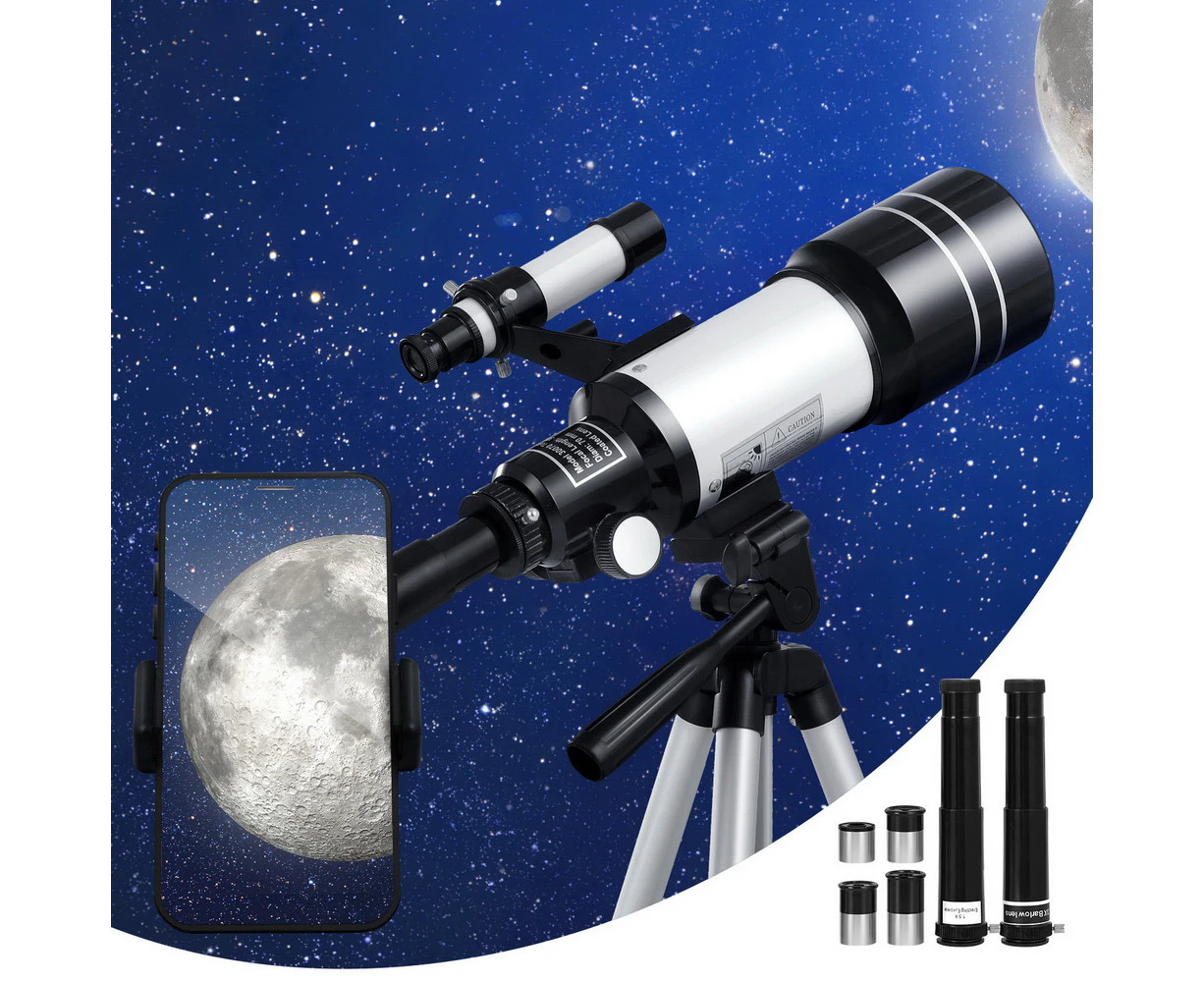 Portable 150X HD Astronomy Telescope with Tripod Optical Outdoor for Kids Adults