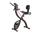 Everfit Folding Exercise Bike Magnetic X-Bike Indoor Cycling Resistance Rope