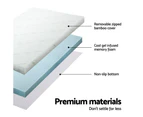 Giselle 10cm Double Memory Foam Topper Mattress Toppers Gel