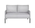 Artiss Armchair 2-Seater Sofa Pillow Linen Grey