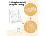 Keezi 6 Tiers Kids Bookshelf Magazine Rack Bookcase Organiser Foldable