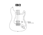 Artist EB2 Black Electric Guitar w/ Humbucker Pickup