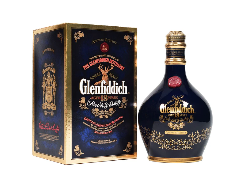 Glenfiddich 18 Year Old Ancient Reserve Blue Decanter 700ml