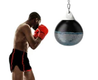 Costway 50kg Water Punching Bag Aqua Boxing Bag Heavy Duty Punch Bag w/Chain Home Gym Outdoor,Black