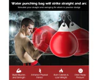Costway 50kg Water Punching Bag Aqua Boxing Bag Heavy Duty Punch Bag w/Chain Home Gym Outdoor,Red