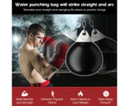 Costway 50kg Water Punching Bag Aqua Boxing Bag Heavy Duty Punch Bag w/Chain Home Gym Outdoor,Black