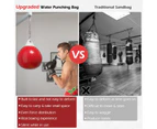 Costway 50kg Water Punching Bag Aqua Boxing Bag Heavy Duty Punch Bag w/Chain Home Gym Outdoor,Red