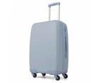 Costway 20" Carry-on Luggage Lightweight Hardshell Trolley Travel Suitcase w/Locker Adjustable Blue