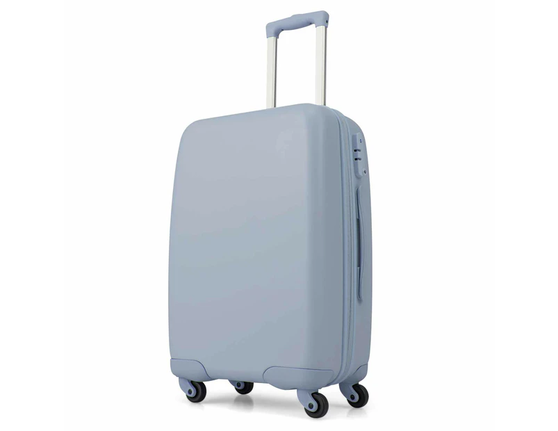 Costway 20" Carry-on Luggage Lightweight Hardshell Trolley Travel Suitcase w/Locker Adjustable Blue