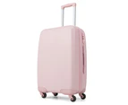 Costway 20" Carry-on Luggage Lightweight Hardshell Trolley Travel Suitcase w/TSA Locker Adjustable Pink