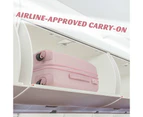 Costway 20" Carry-on Luggage Lightweight Hardshell Trolley Travel Suitcase w/TSA Locker Adjustable Pink