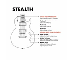 Artist Stealth Matte Black Electric Guitar w/ Active Pickups