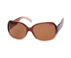 Glarefoil Female Peaty V2 Choc Grad Wrap Sunglasses