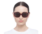 Glarefoil Female Boland Plum Gold Wrap Sunglasses