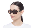 Glarefoil Female Boland Tort Gold Wrap Sunglasses